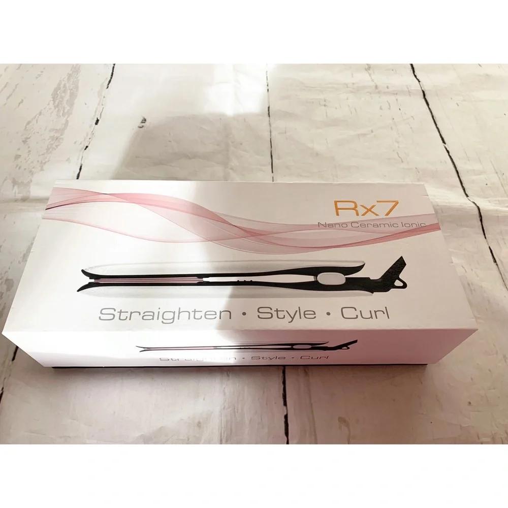 RX7 Nano Ceramic Ionic Straighten Style Curl Iron